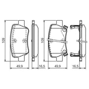 Bosch Front & Rear Pads fits Toyota Avensis 2008-2018 1.6 1.8 2.0