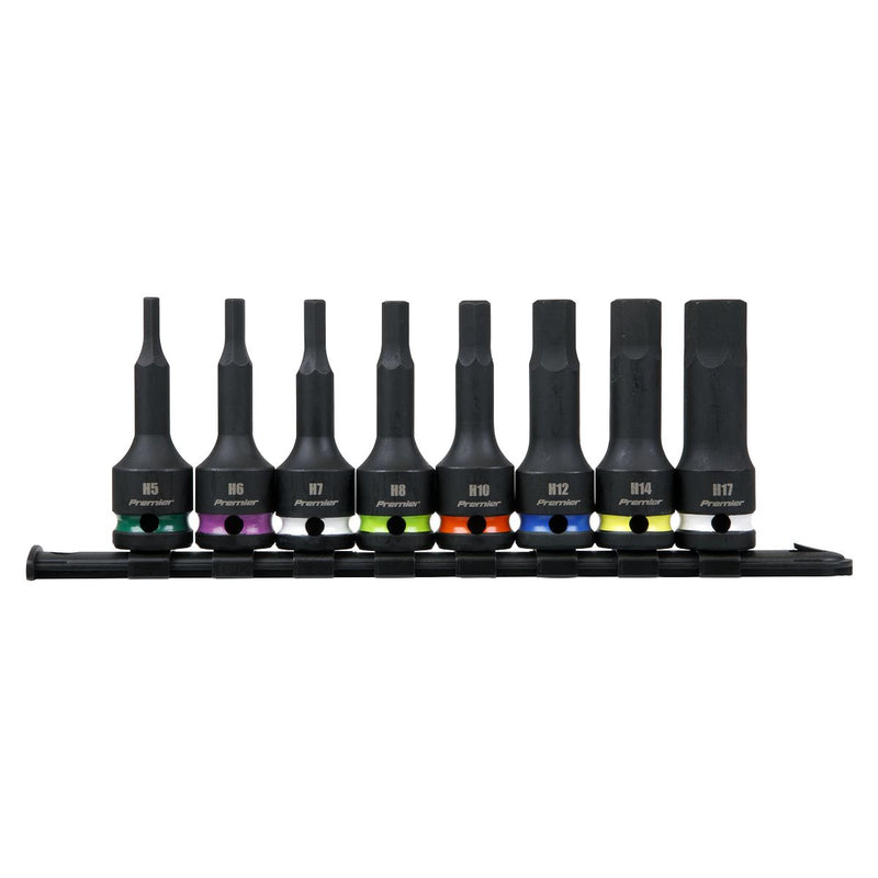 Sealey Premier Premier TRX-Star* Impact Socket Bit Set 1/2"Sq Drive 8pc AK56002 Sealey Premier - Dynamic Drive