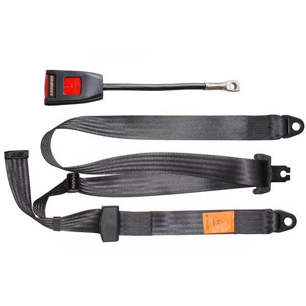 Securon Seat Belt - Static Lap & Diagonal - Black Securon  - Dynamic Drive