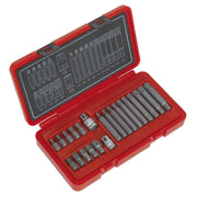 Sealey Ribe Bit Set 22Pc 3/8Inch & 1/2Inchsq Drive Sealey - Dynamic Drive