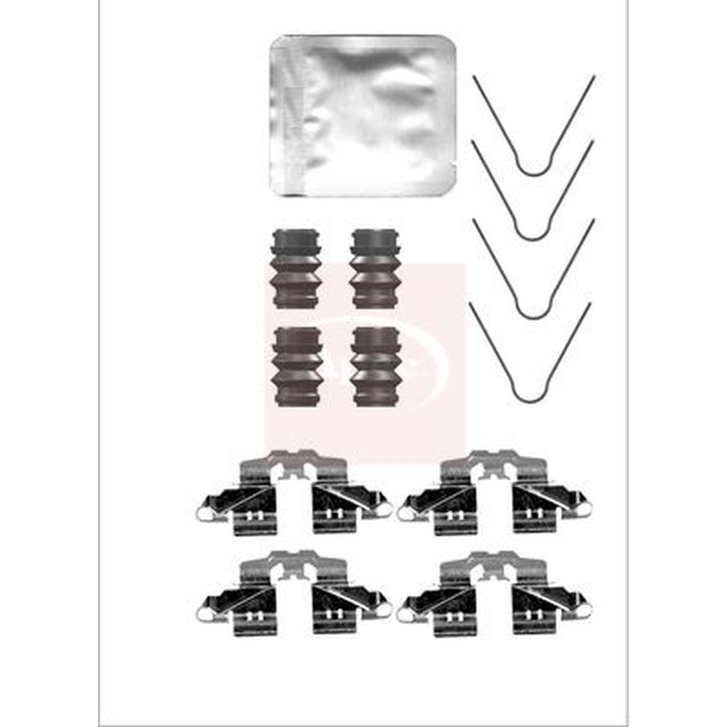 Apec Brake Pad Accessory Fitting Kit Rear fits Toyota Prius 2008-2016 1.8