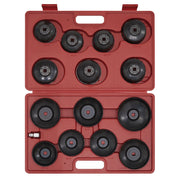 Sealey Oil Filter Cap Wrench Set 15pc VS7003 Sealey - Dynamic Drive