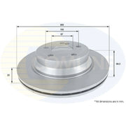 Comline Rear Brake Discs & Pads fits Mercedes-Benz Glk-Class 2008-2015