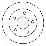 Borg & Beck Front & Rear Brake Discs & Pads fits Nissan Almera Tino 2000-2006