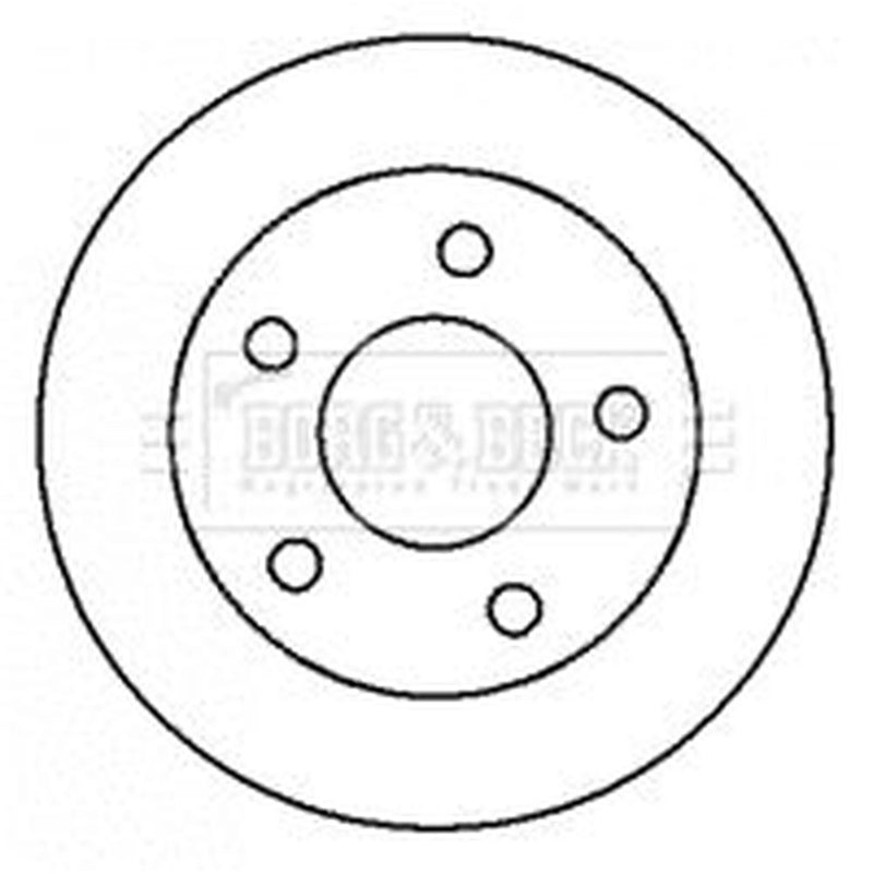 Borg & Beck Front & Rear Brake Discs & Pads fits Nissan Almera Tino 2000-2006
