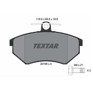 Textar Front Brake Pad Set 2016804