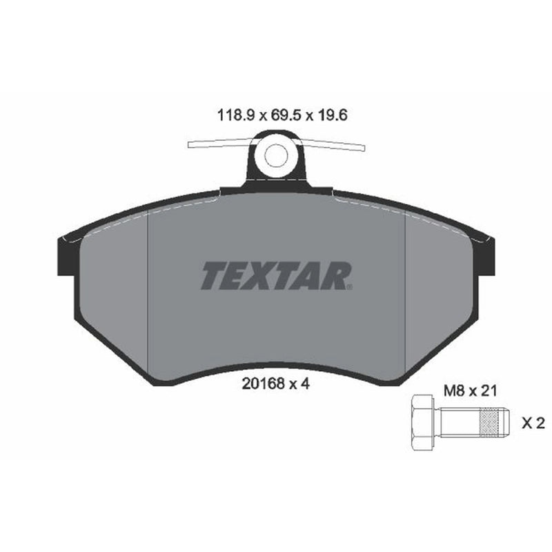 Textar Front Brake Pad Set 2016804