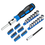 Draper Ratchet Screwdriver Socket and Bit Set, 1/4" Sq. Dr. (40 Piece) - 865/40 - image 1