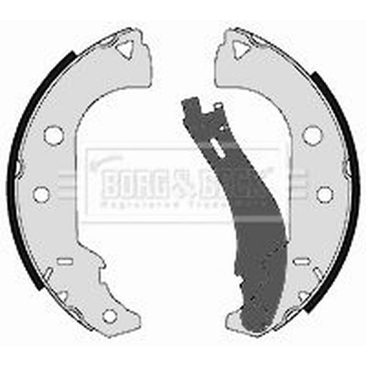 Borg & Beck Brake Shoe Set Axle Kit BBS6378