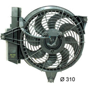 Mahle Air Con Condenser Fan fits Hyundai Santa Fé I 2001-2006 2.0 2.4 2.7