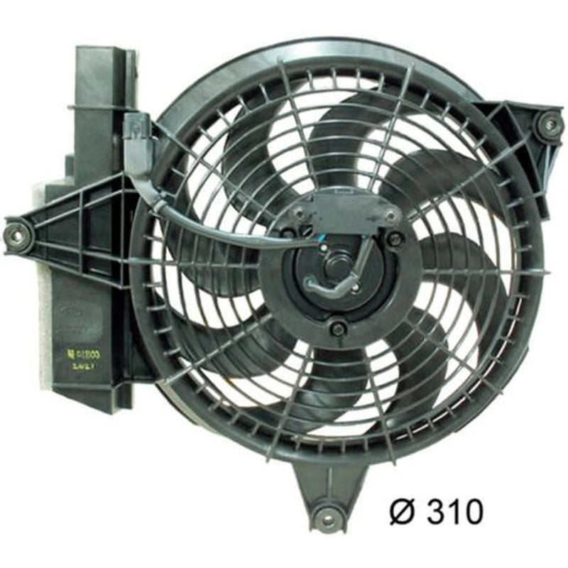 Mahle Air Con Condenser Fan fits Hyundai Santa Fé I 2001-2006 2.0 2.4 2.7