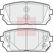 Apec Front & Rear Pads fits Kia Carens III 2006-2013 1.6 2.0