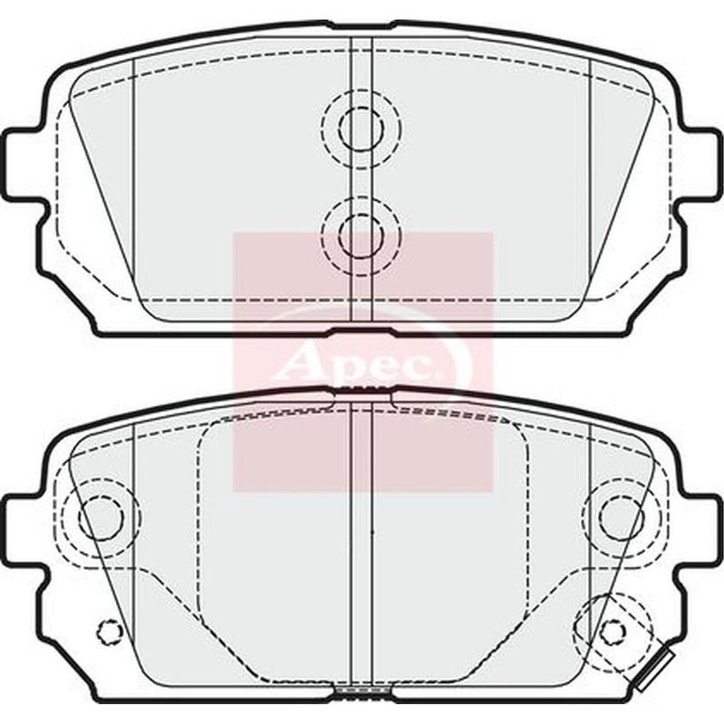 Apec Rear Brake Pad Set PAD1618