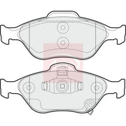 Apec Front Brake Vented Discs & Pads fits Toyota Yaris/Vitz 2005-2011 1.0