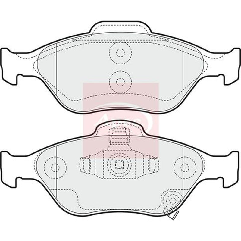 Apec Front Brake Vented Discs & Pads fits Toyota Yaris/Vitz 2005-2011 1.0