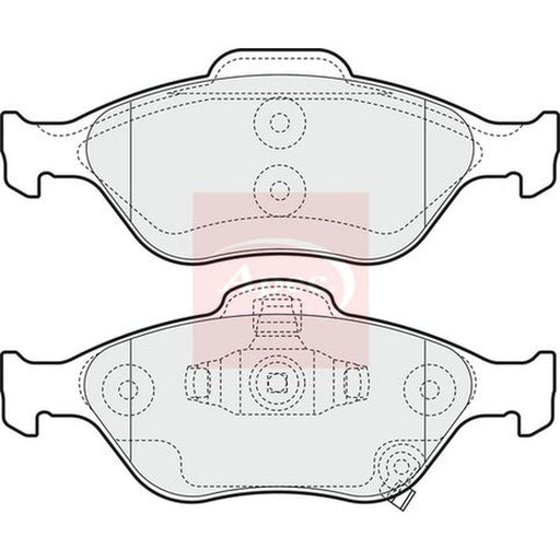 Apec Front Brake Vented Discs & Pads fits Toyota Yaris/Vitz 2005-2011 1.0