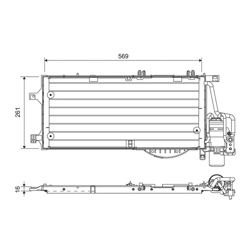 Valeo Air Conditioning Condenser 818118