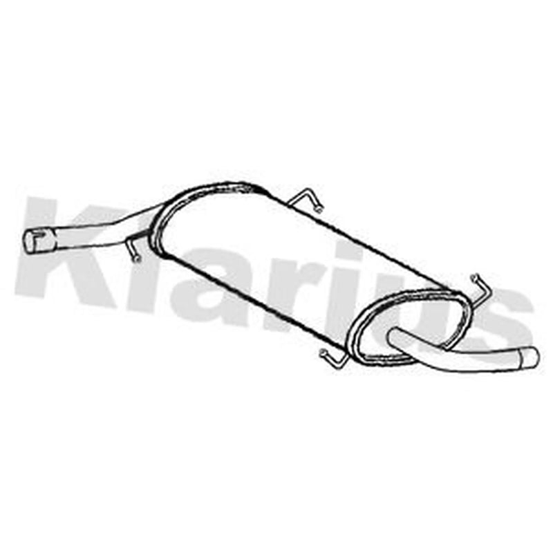 Klarius Box With Centre Pipe Centre fits Citroën Relay III 2011 on 3.0