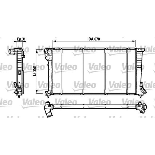 Valeo Engine Radiator 732577