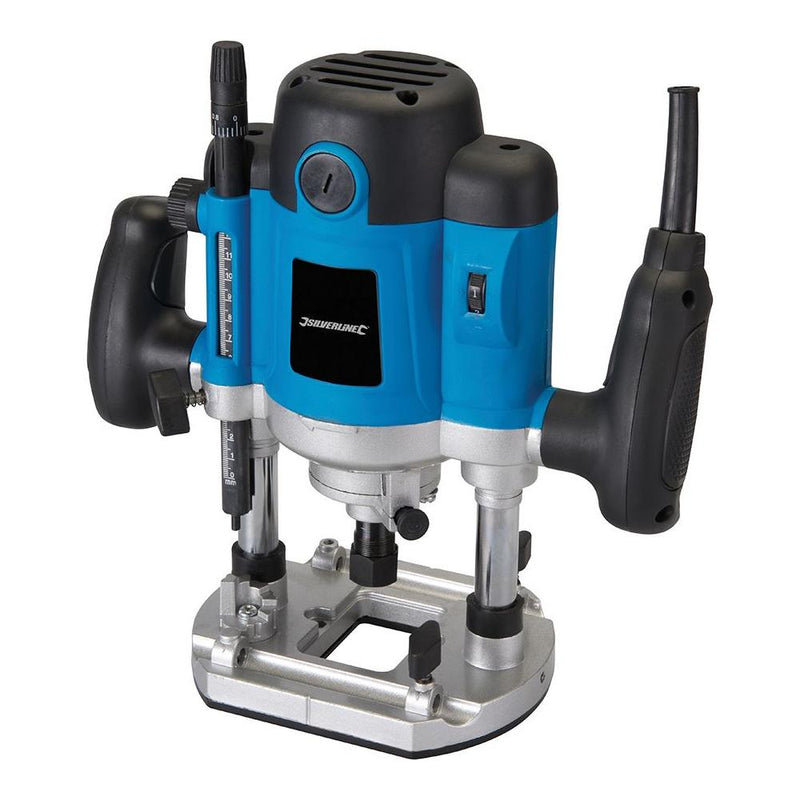 Silverline 1500W Plunge Router 1/2" 1500W Silverline - Dynamic Drive