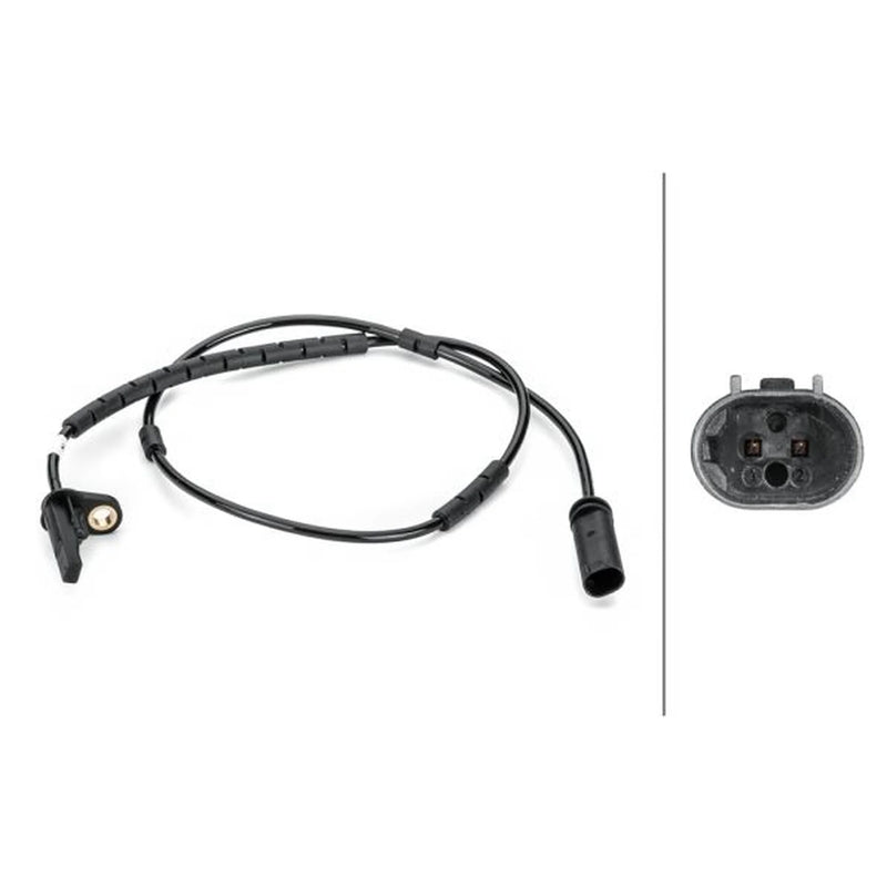 Hella ABS Wheel Speed Sensor Rear fits BMW 1 Sports Hatch 2011-2019