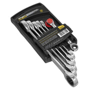 Sealey Double End Ratchet Ring Spanner Set 6pc Metric S0636 Siegen by Sealey - Dynamic Drive