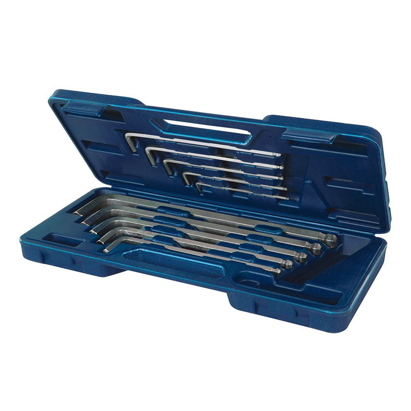 Silverline Extra-Long Hex Key Ball End Set 10pce 3 - 17mm Silverline - Dynamic Drive