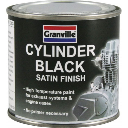 Granville High Temperature Cylinder Paint - Black Satin - 250ml Granville - Dynamic Drive