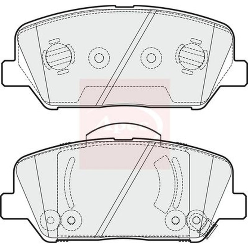 Apec Front Brake Pad Set PAD1980