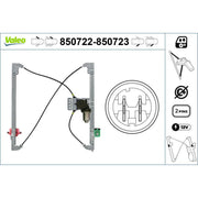 Valeo Electric Window Regulator Lifter Right Front 850723