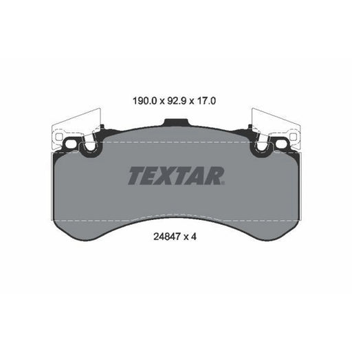Textar Front Brake Pad Set 2484701