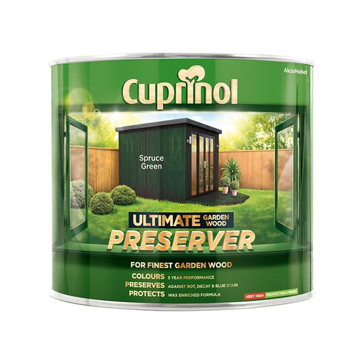 Cuprinol Ultimate Garden Wood Preserver Spruce Green 1 litre Cuprinol - Dynamic Drive