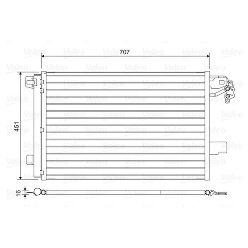Valeo Air Conditioning Condenser 814461