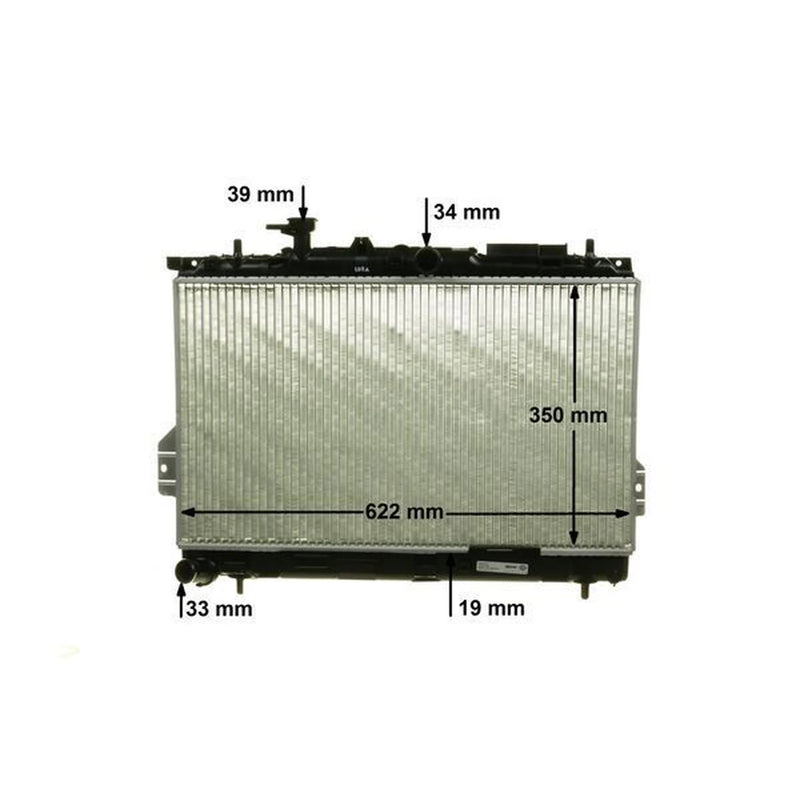 Mahle Engine Radiator fits Hyundai Matrix 2001-2010 1.6 1.8