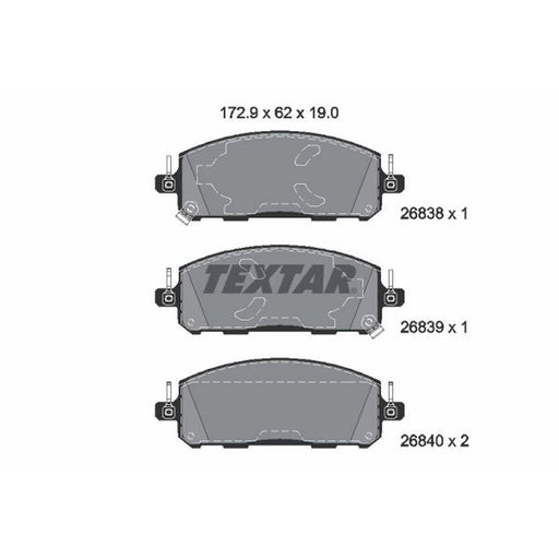 Textar Front Brake Pad Set 2683801