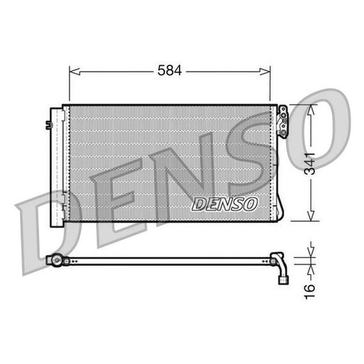Denso Air Conditioning Condenser fits Alpina B3 2007-2013
