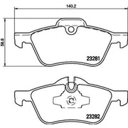 Mintex Front Brake Pad Set fits Mini Mini 2001-2008