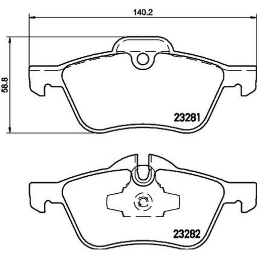 Mintex Front Brake Pad Set fits Mini Mini 2001-2008