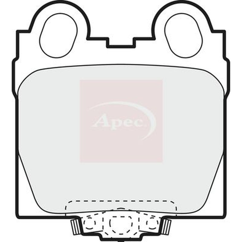 Apec Rear Brake Pad Set fits Lexus Gs 1997-2004