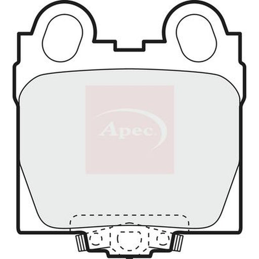 Apec Rear Brake Pad Set fits Lexus Gs 1997-2004