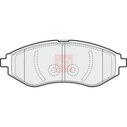 Apec Front Brake Pad Set fits Chevrolet Aveo / Kalos 2003-2013 1.2 1.4