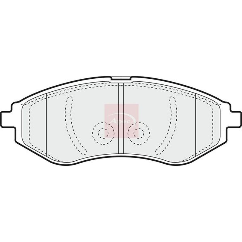 Apec Front Brake Pad Set fits Chevrolet Aveo / Kalos 2003-2013 1.2 1.4