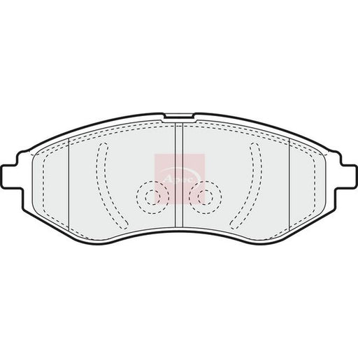 Apec Front Brake Pad Set fits Chevrolet Aveo / Kalos 2003-2013 1.2 1.4