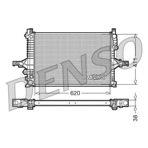 Denso Engine Radiator fits Volvo C70 I 1997-2005 2.0 2.4