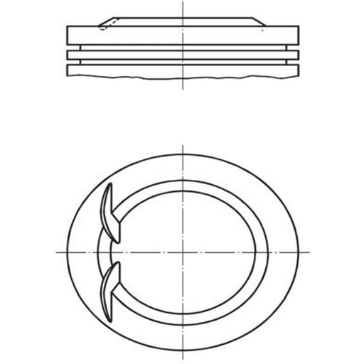 Mahle Piston Cylinder Bore = 81mm fits Volvo 960 1994-1996 2.5