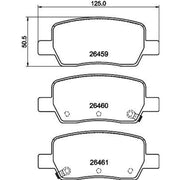 DON Rear Brake Pad Set fits Hyundai Santa Fe IV 2020-2022 1.6 2.2