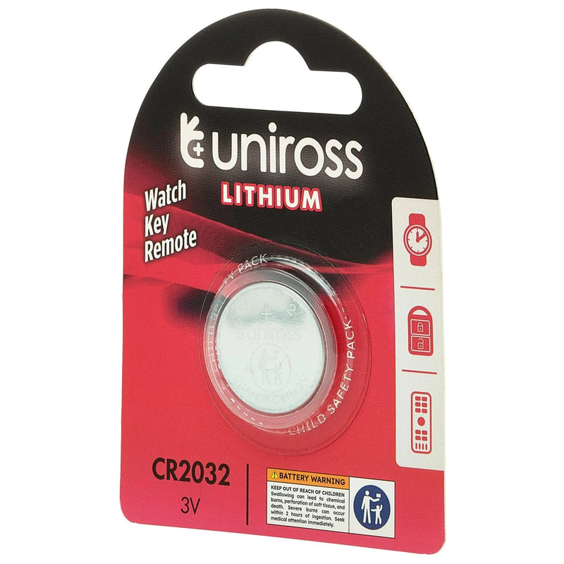 20 Piece Uniross Lithium Coin Cell CR2032 Battery - U1CR2032 - image 1