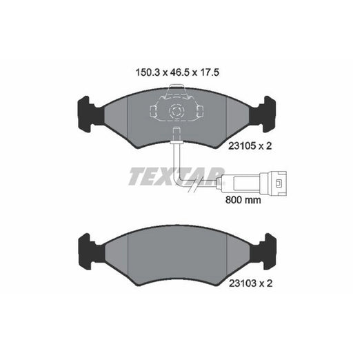 Textar Front Brake Pad Set 2310501