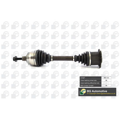 BGA CV Drive Shaft Driveshaft Front Right fits Ford Galaxy I 2000-2006 1.9 2.8