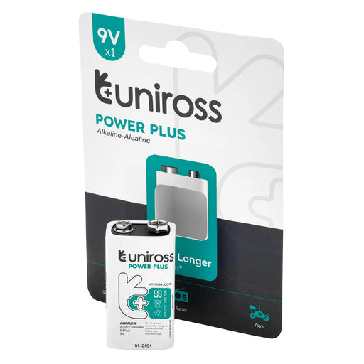 12 Piece Uniross 6LR61 9V Power Plus Alkaline Battery - UPP9PK1 - image 1